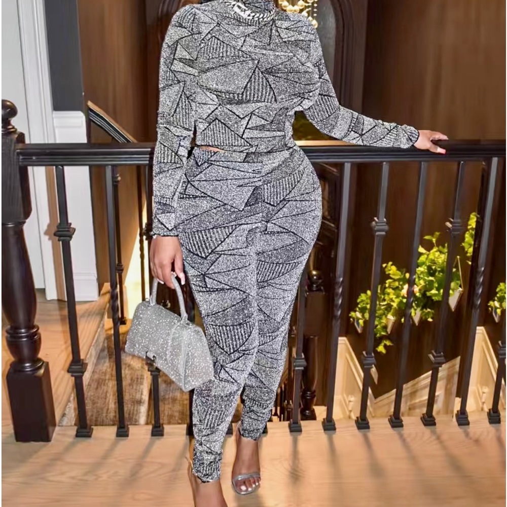 Geometric Print 2pc Set